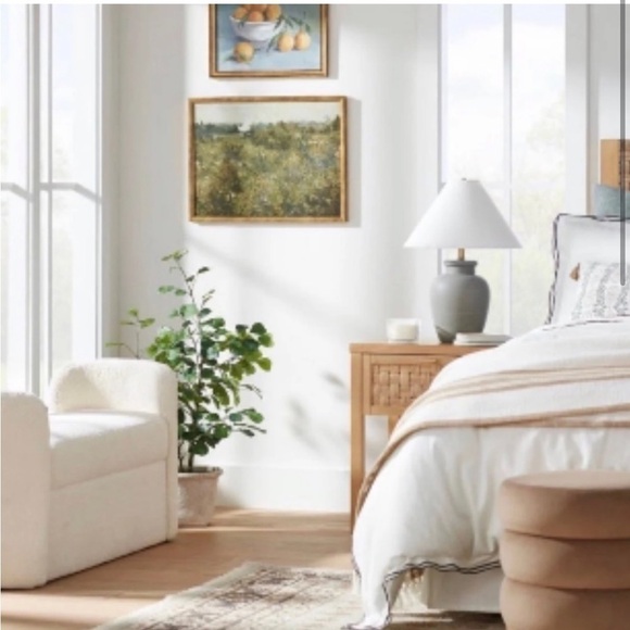 24" x 18" Landscape Study Framed Wall Canvas Antique Gold - Studio McGee NWT - Picture 3 of 6